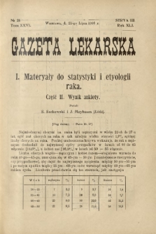 Gazeta Lekarska : pismo tygodniowe poświęcone wszystkim gałęziom umiejętności lekarskich 1906 Ser. II R. 41 T. 26 nr 28