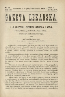 Gazeta Lekarska : pismo tygodniowe poświęcone wszystkim gałęziom umiejętności lekarskich 1899 Ser. II R. 34 T. 19 nr 42