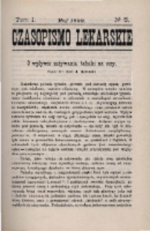 Czasopismo Lekarskie 1899 R. I T. I nr 5