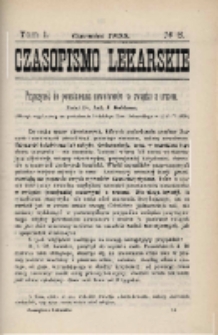Czasopismo Lekarskie 1899 R. I T. I nr 6