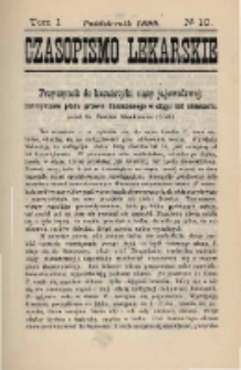 Czasopismo Lekarskie 1899 R. I T. I nr 10