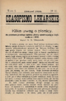 Czasopismo Lekarskie 1899 R. I T. I nr 11