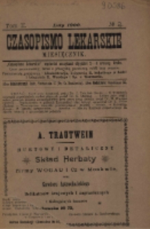 Czasopismo Lekarskie 1900 R. II T. II nr 2