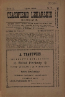 Czasopismo Lekarskie 1900 R. II T. II nr 7