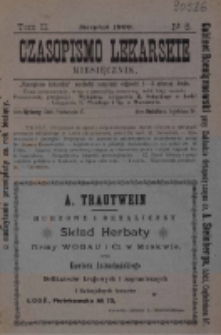 Czasopismo Lekarskie 1900 R. II T. II nr 8