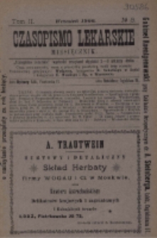 Czasopismo Lekarskie 1900 R. II T. II nr 9