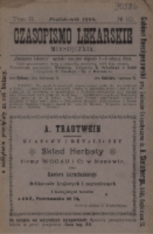 Czasopismo Lekarskie 1900 R. II T. II nr 10