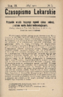 Czasopismo Lekarskie 1901 R. III T. III nr 5