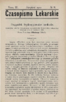 Czasopismo Lekarskie 1901 R. III T. III nr 8