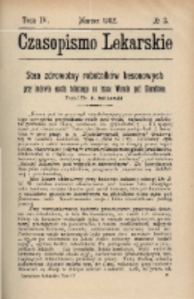 Czasopismo Lekarskie 1902 R. IV T. IV nr 3