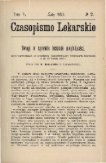 Czasopismo Lekarskie 1903 T. V nr 2