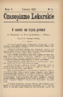 Czasopismo Lekarskie 1903 T. V nr 6