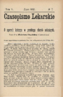 Czasopismo Lekarskie 1903 T. V nr 7