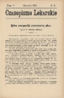 Czasopismo Lekarskie 1903 T. V nr 9