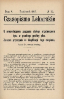 Czasopismo Lekarskie 1903 T. V nr 10