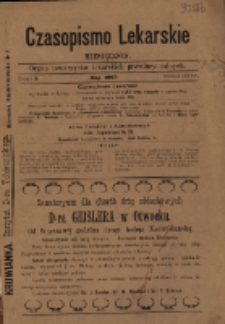 Czasopismo Lekarskie 1905 R. VII T. VII nr 5