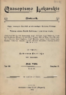 Czasopismo Lekarskie 1906; spis treści rocznika VIII