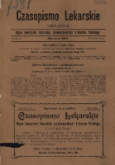 Czasopismo Lekarskie 1906 R. VIII T. VIII nr 1