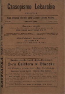 Czasopismo Lekarskie 1906 R. VIII T. VIII nr 4