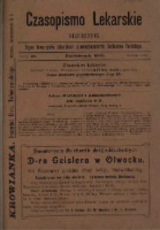 Czasopismo Lekarskie 1906 R. VIII T. VIII nr 10