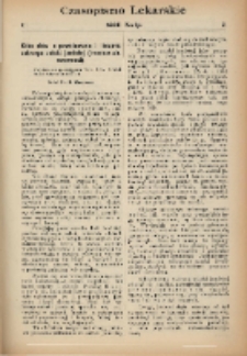 Czasopismo Lekarskie 1907 R. IX T. IX nr 2