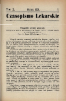 Czasopismo Lekarskie 1908 R. X T. X nr 3