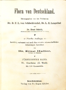 Flora von Deutschland. Band 15: Cruciferae (Zweiter Theil).