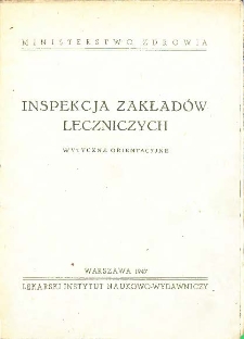 Inspekcja zakładów leczniczych