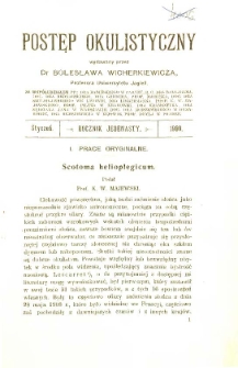 Postęp Okulistyczny. Rocznik XI - 1909.