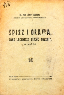 Spisz i Orawa jako lecznicze stacye polskie (z mapką)