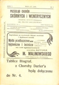 1906, Przegląg chorób skórnych i wenerycznych nr 3