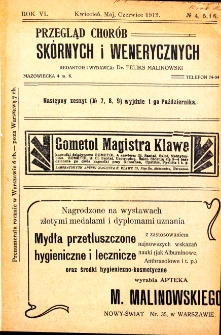 1912, Przegląd chorób skórnych i wenerycznych nr 4-6