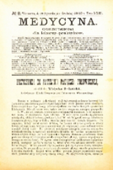Medycyna. Czasopismo tygodniowe dla lekarzy praktycznych. 1894/95 T. XXIII nr 2