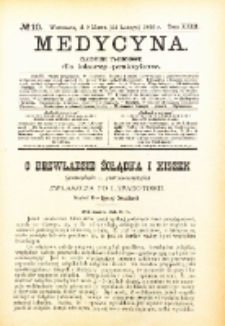 Medycyna. Czasopismo tygodniowe dla lekarzy praktycznych. 1894/95 T. XXIII nr 10