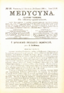 Medycyna. Czasopismo tygodniowe dla lekarzy praktycznych. 1894/95 T. XXIII nr 14