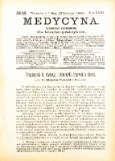 Medycyna. Czasopismo tygodniowe dla lekarzy praktycznych. 1894/95 T. XXIII nr 1-52