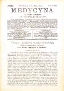 Medycyna. Czasopismo tygodniowe dla lekarzy praktycznych. 1894/95 T. XXIII nr 20