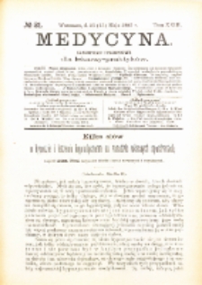 Medycyna. Czasopismo tygodniowe dla lekarzy praktycznych. 1894/95 T. XXIII nr 21