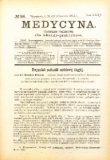 Medycyna. Czasopismo tygodniowe dla lekarzy praktycznych. 1894/95 T. XXIII nr 26