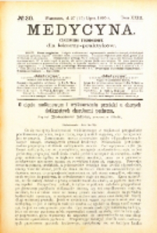 Medycyna. Czasopismo tygodniowe dla lekarzy praktycznych. 1894/95 T. XXIII nr 30