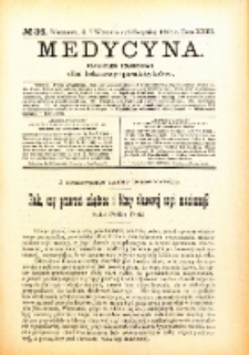 Medycyna. Czasopismo tygodniowe dla lekarzy praktycznych. 1894/95 T. XXIII nr 36