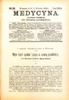 Medycyna. Czasopismo tygodniowe dla lekarzy praktycznych. 1894/95 T. XXIII nr 38