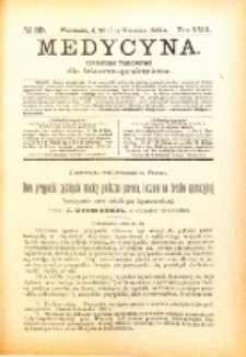 Medycyna. Czasopismo tygodniowe dla lekarzy praktycznych. 1894/95 T. XXIII nr 39