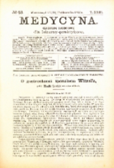Medycyna. Czasopismo tygodniowe dla lekarzy praktycznych. 1894/95 T. XXIII nr 43