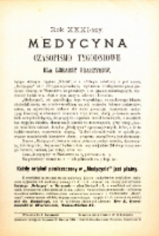 Medycyna. Czasopismo tygodniowe dla lekarzy praktycznych. 1894/95 T. XXIII nr 51