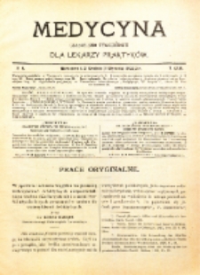 Medycyna. Czasopismo tygodniowe dla lekarzy praktycznych. 1894/95 T. XXIII nr 1