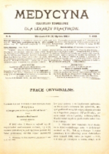 Medycyna. Czasopismo tygodniowe dla lekarzy praktycznych. 1902/3 T. XXXI nr 5