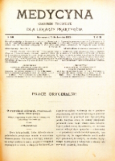 Medycyna. Czasopismo tygodniowe dla lekarzy praktycznych. 1902/3 T. XXXI nr 16