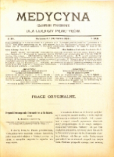 Medycyna. Czasopismo tygodniowe dla lekarzy praktycznych. 1902/3 T. XXXI nr 25