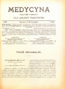 Medycyna. Czasopismo tygodniowe dla lekarzy praktycznych. 1902/3 T. XXXI nr 28